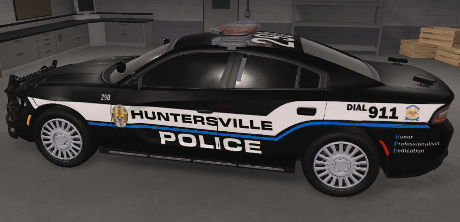 Huntersville Police Left Side